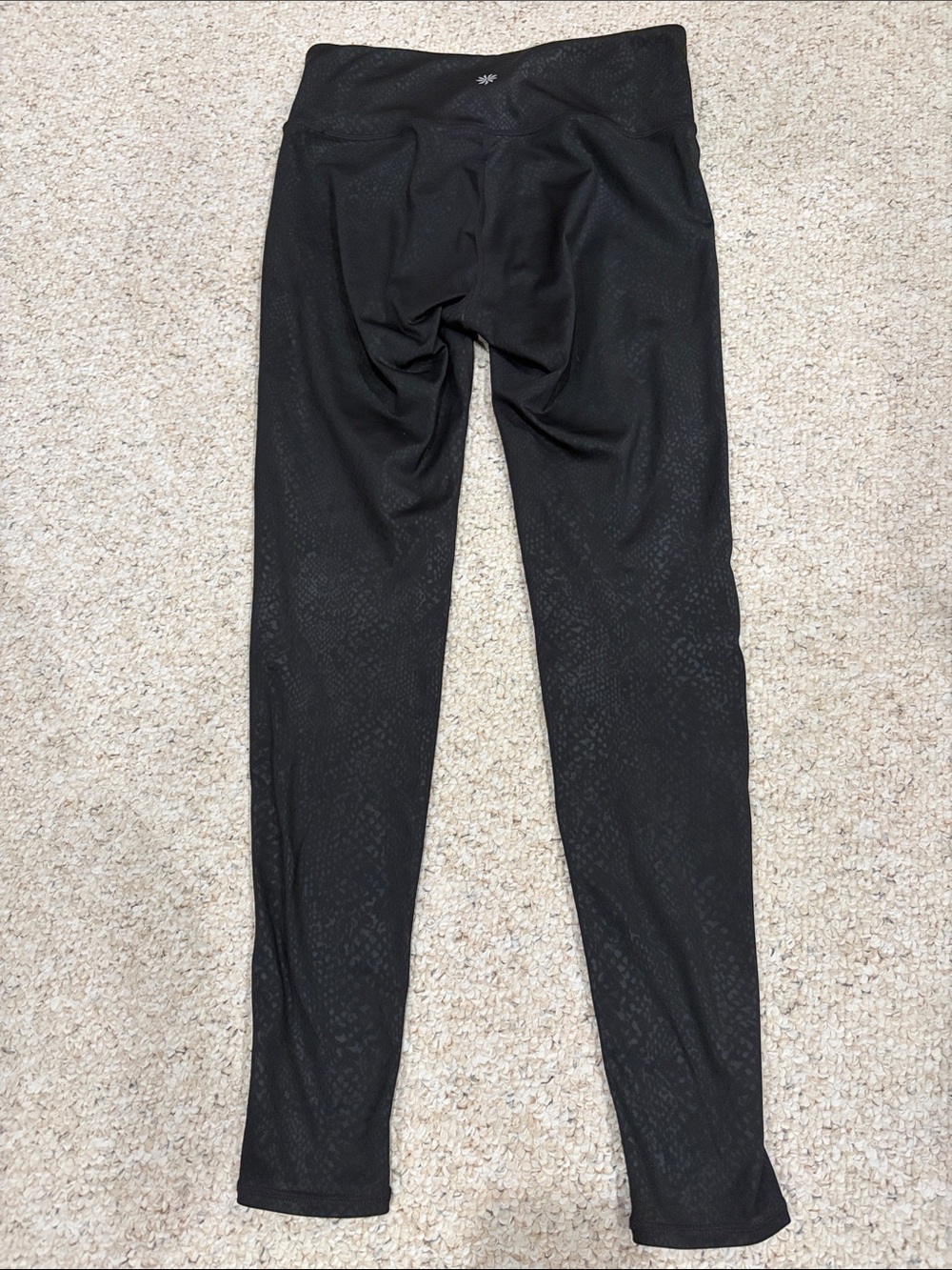 Athleta Black Textured High-Rise Jeggings - Picture 3 of 3